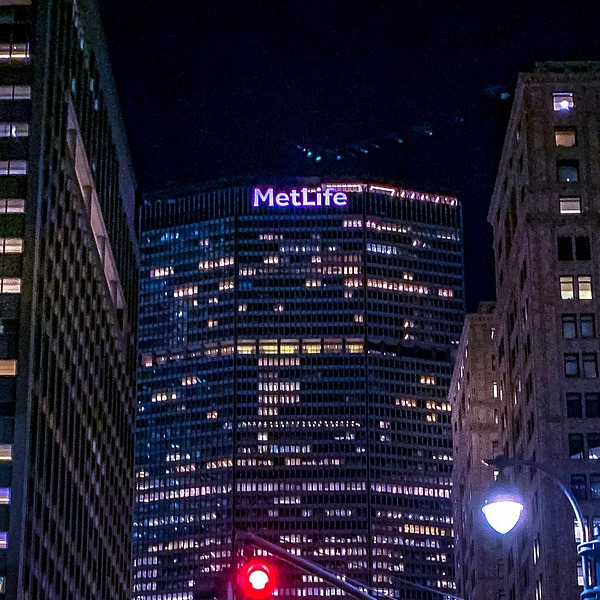 taxi city night street